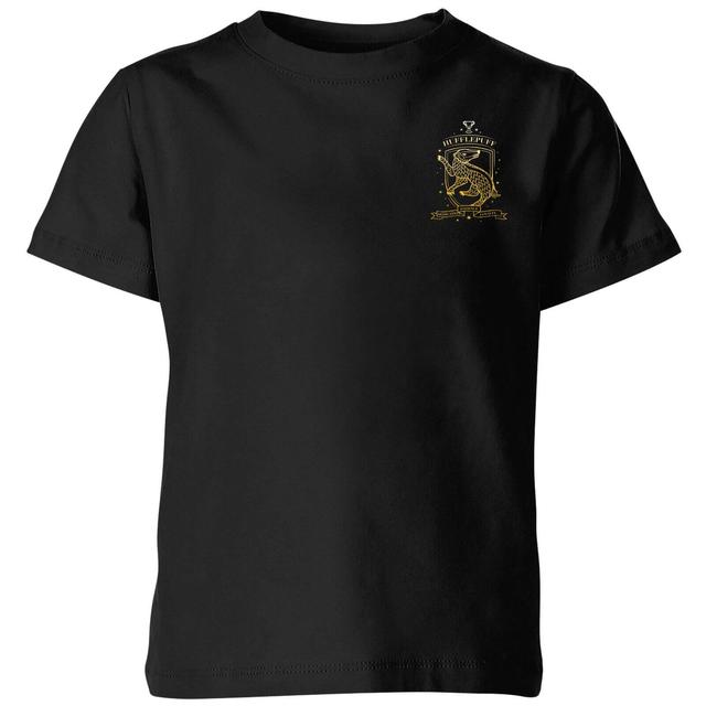 Harry Potter Ombré Hufflepuff Sigil Kids' T-Shirt - Black - 3-4 Years - Black on Productcaster.