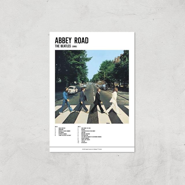 Abbey Road Collection Abbey Road Track List Giclee Art Print - A3 - Print Only on Productcaster.