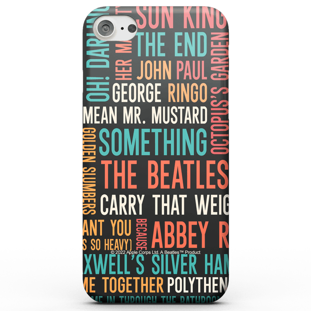 Abbey Road Collection Abbey Road Song List Phone Case for iPhone and Android - Samsung S10 - Snap Hülle Matt on Productcaster.