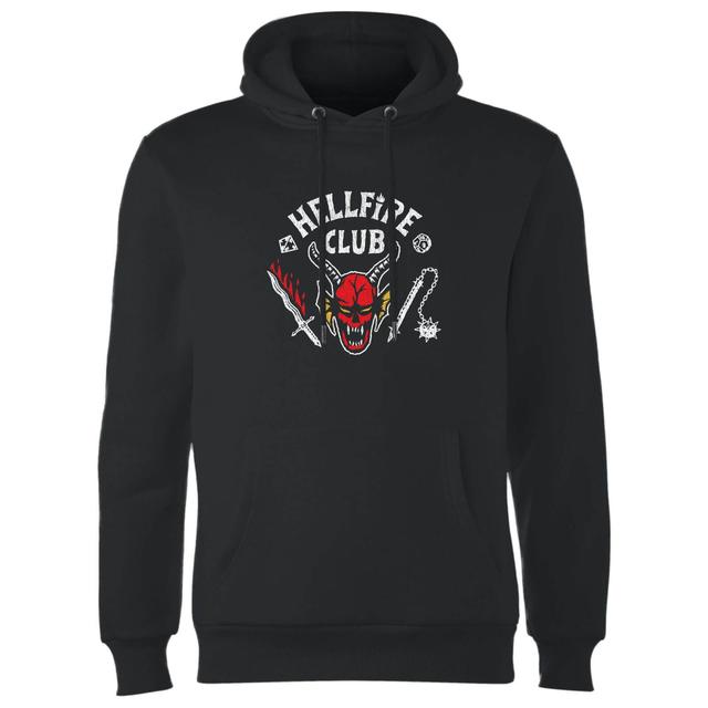 Sudadera con capucha vintage Hellfire Club de Stranger Things - Negro - XL on Productcaster.