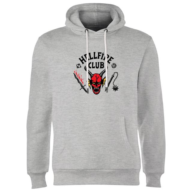 Stranger Things Hellfire Club Hoodie - Grey - XL on Productcaster.