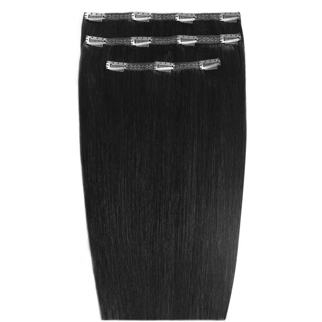 Beauty Works Deluxe Clip-in 16 Inch Extensions (Various Colours) - Jet Set Black on Productcaster.