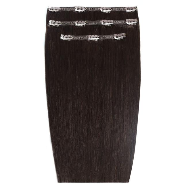 Beauty Works Deluxe Clip-in 20 Inch Extensions (Various Colours) - Ebony on Productcaster.