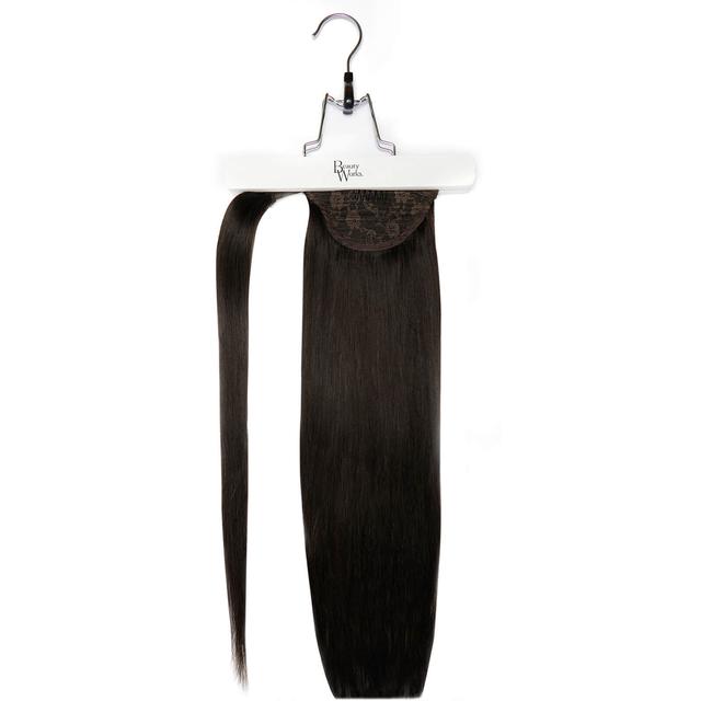 Beauty Works Super Sleek Invisi Pony 18 Inch Extensions (Various Colours) - Natural Black on Productcaster.