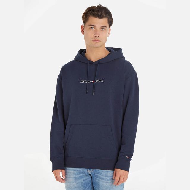 Tommy Jeans Linear Logo Cotton-Blend Hoodie - M on Productcaster.