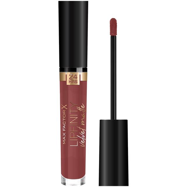 Max Factor Lipfinity Velvet Matte Liquid Lipstick – 075 – Modest Brunette, 3.5ml on Productcaster.