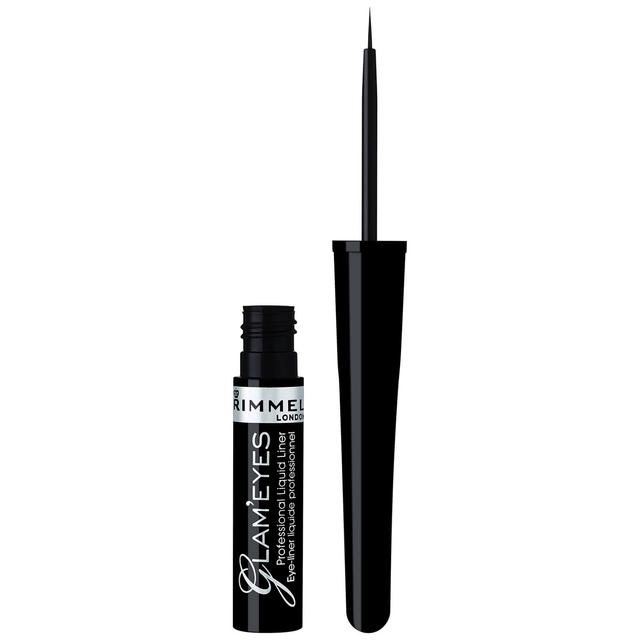 Rimmel London Glameyes Professional Liquid Eyeliner – 01 – Black Glamour, 4ml on Productcaster.