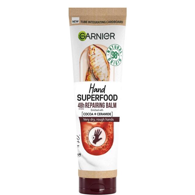 Garnier Vegan Hand Superfood, Repairing Hand Cream with Cocoa and Ceramide for Very Dry, Rough Hands 75ml on Productcaster.