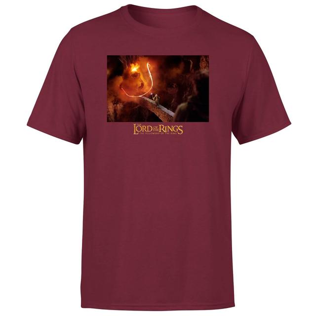 Le Seigneur des Anneaux Vous Ne Passerez Pas T-Shirt Homme - Bordeaux - M - Burgundy on Productcaster.