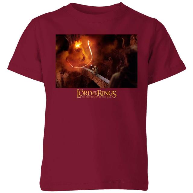 Lord Of The Rings You Shall Not Pass Kids' T-Shirt - Burgundy - 7-8 Jahre - Burgundy on Productcaster.