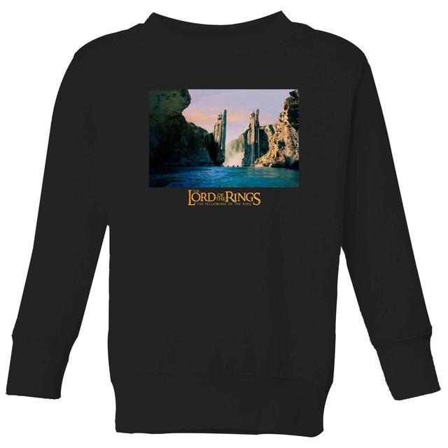 Lord Of The Rings Argonath Kids' Sweatshirt - Black - 3-4 Jahre - Schwarz on Productcaster.