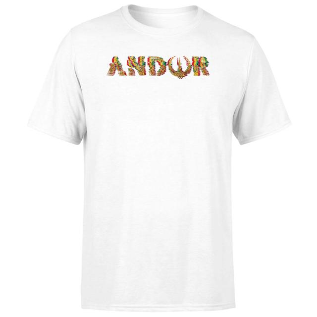 Star Wars Andor Glitch Unisex T-Shirt - White - S - Blanco on Productcaster.