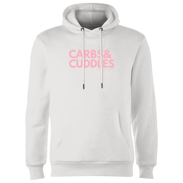 Carbs & Cuddles Living My Best Life Hoodie - White - L - Weiß on Productcaster.