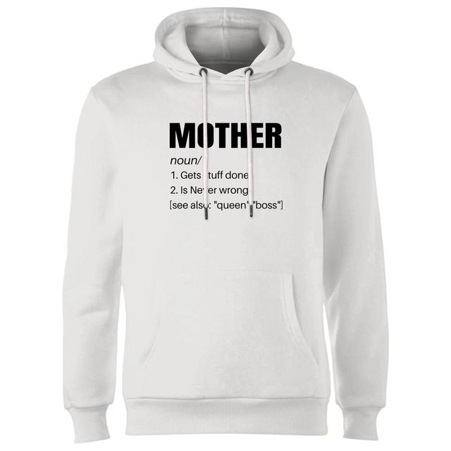 Mother Noun Hoodie - White - L - Weiß on Productcaster.