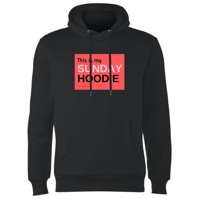 This Is My Sunday Hoodie Hoodie - Black - S - Schwarz on Productcaster.