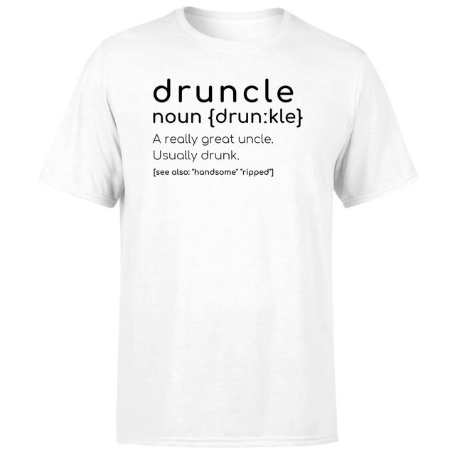 Druncle Men's T-Shirt - White - L - Weiß on Productcaster.