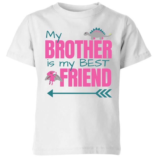 Brother Best Friend Big And Beautiful Kids' T-Shirt - White - 11-12 Years - White on Productcaster.