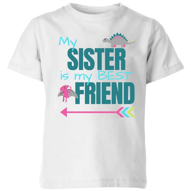 Sister Best Friend Big And Beautiful Kids' T-Shirt - White - 5-6 Years - White on Productcaster.