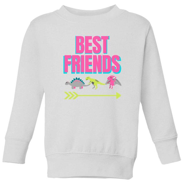 Best Friends Pink Big And Beautiful Kids' Sweatshirt - White - 3-4 Jahre - Weiß on Productcaster.