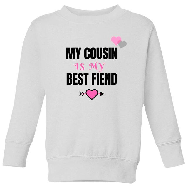 Cousin Best Friend Pink Big And Beautiful Kids' Sweatshirt - White - 9-10 Jahre - Weiß on Productcaster.