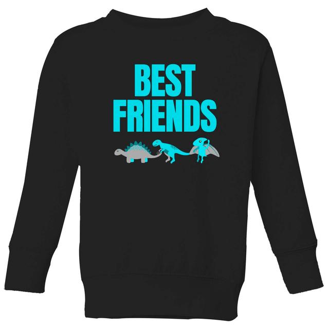 Best Friends Blue Dinosaurs Big And Beautiful Kids' Sweatshirt - Black - 11-12 Jahre - Schwarz on Productcaster.