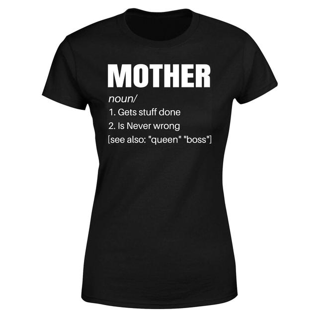 Mother Description Women's T-Shirt - Black - XL - Schwarz on Productcaster.