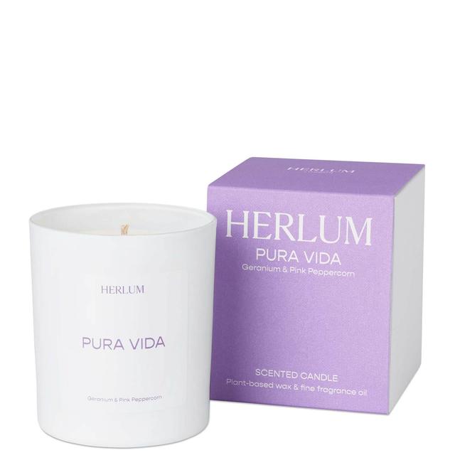 Herlum Pura Vida Candle - Geranium and Pink Peppercorn 220g on Productcaster.