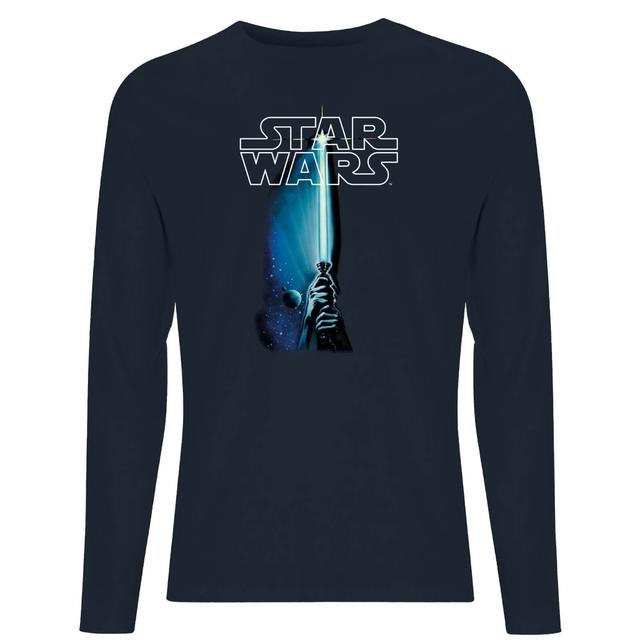 Star Wars Classic Lightsaber Men's Long Sleeve T-Shirt - Navy - S - Marineblau on Productcaster.