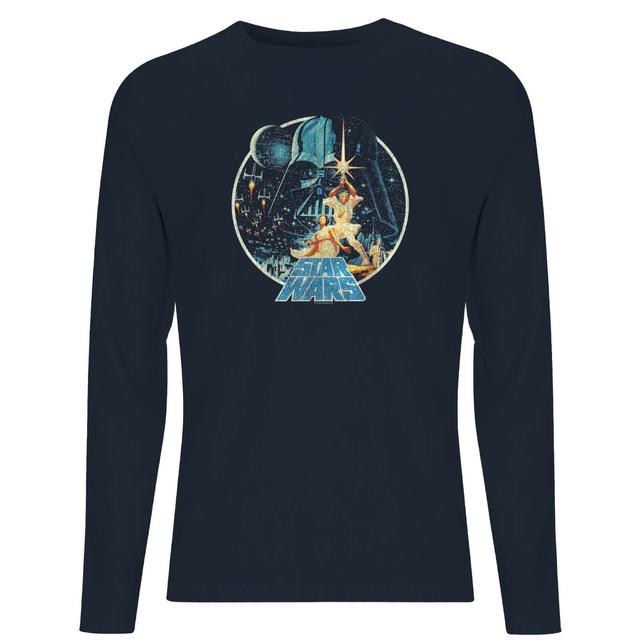 Camiseta de manga larga Classic Vintage Victory para hombre de Star Wars - Azul marino - M - Azul Marino on Productcaster.