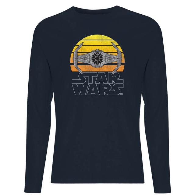 Star Wars Classic Sunset Tie Men's Long Sleeve T-Shirt - Navy - XL on Productcaster.