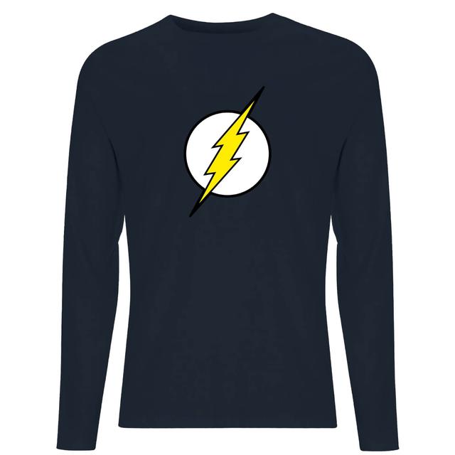 Camiseta de manga larga para hombre de Justice League Flash Logo - Azul marino - XXL - Azul Marino on Productcaster.