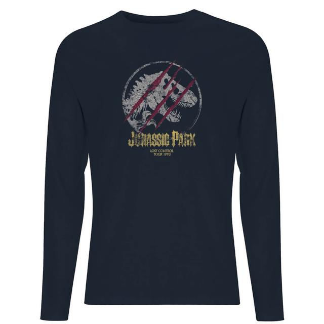 Jurassic Park Lost Control Men's Long Sleeve T-Shirt - Navy - S - Navy on Productcaster.