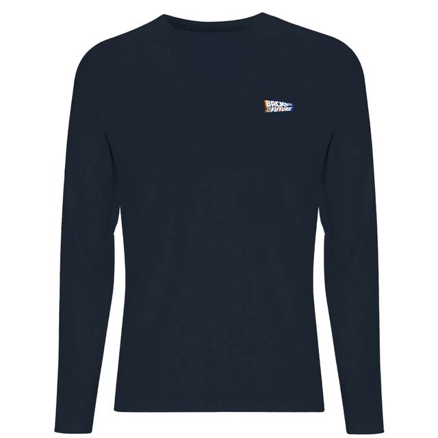 Back To The Future Varsity Men's Long Sleeve T-Shirt - Navy - XXL on Productcaster.