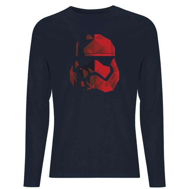 Camiseta de manga larga para hombre Star Wars Jedi Cubist Trooper Helmet Black - Azul marino - S - Azul Marino on Productcaster.