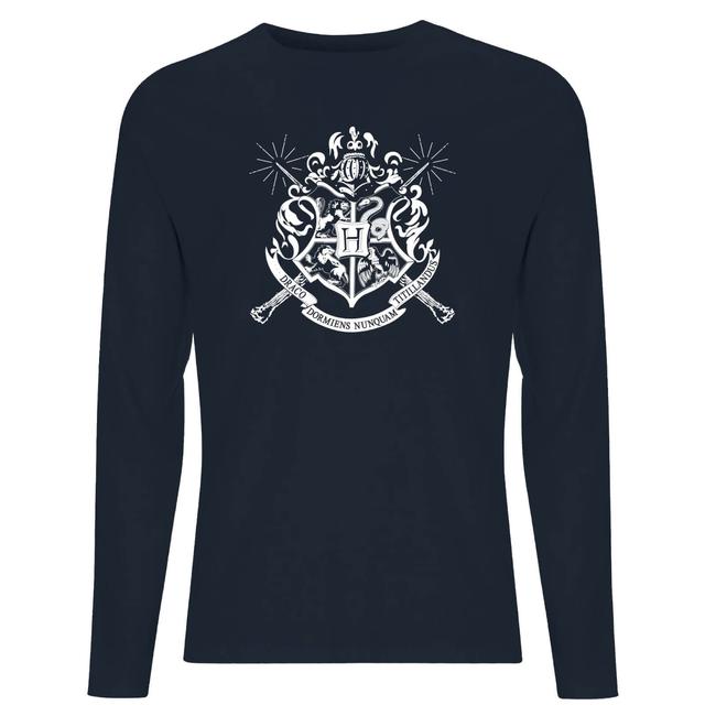 Harry Potter Hogwarts House Crest Men's Long Sleeve T-Shirt - Navy - XS - Marineblau on Productcaster.