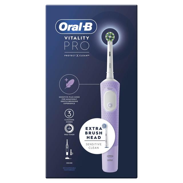 Oral B Vitality PRO Lilac Electric Toothbrush on Productcaster.