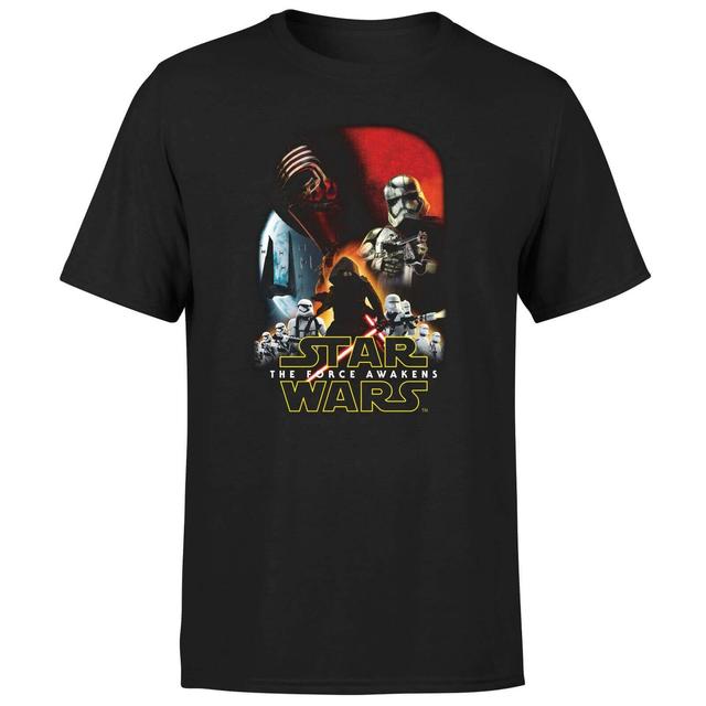 Star Wars The Force Awakens Unisex T-Shirt - Black - XXL - Black on Productcaster.