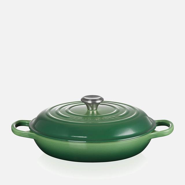 Le Creuset Signature Cast Iron Shallow Casserole - 30cm - Bamboo Green on Productcaster.