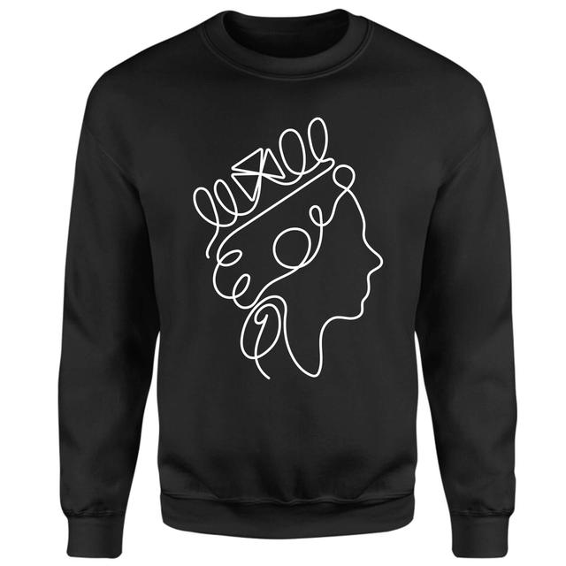 Queen Linework Sweatshirt - Black - S - Schwarz on Productcaster.