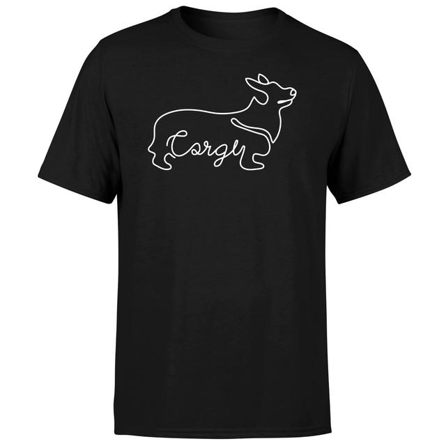 Corgi Men's T-Shirt - Black - XS - Black on Productcaster.