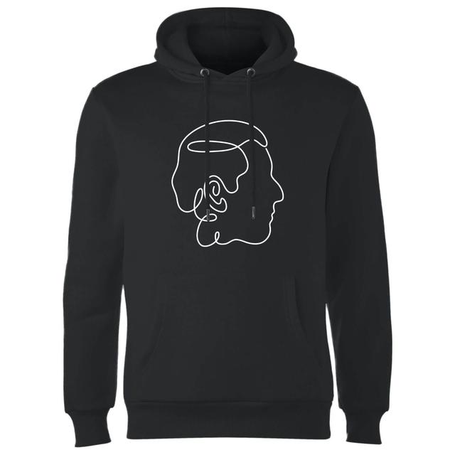 Charles Linework Hoodie - Black - M - Black on Productcaster.