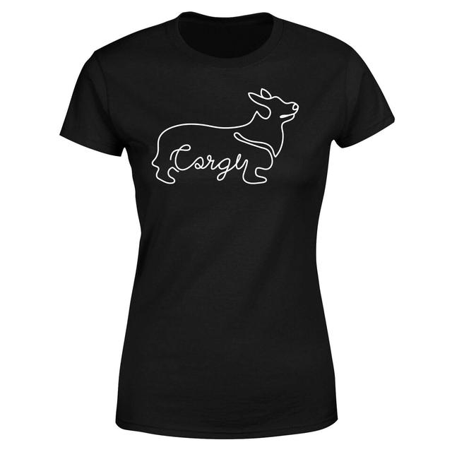 Corgi Women's T-Shirt - Black - M - Schwarz on Productcaster.