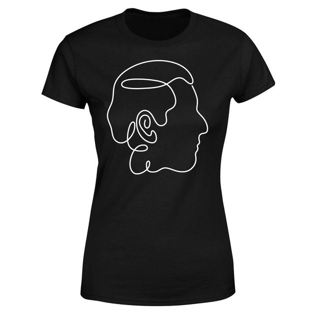 Charles Linework Women's T-Shirt - Black - XS - Schwarz on Productcaster.