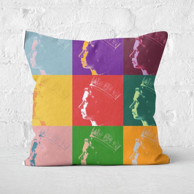 Pop Art Queen Square Cushion - 50x50cm - Soft Touch on Productcaster.