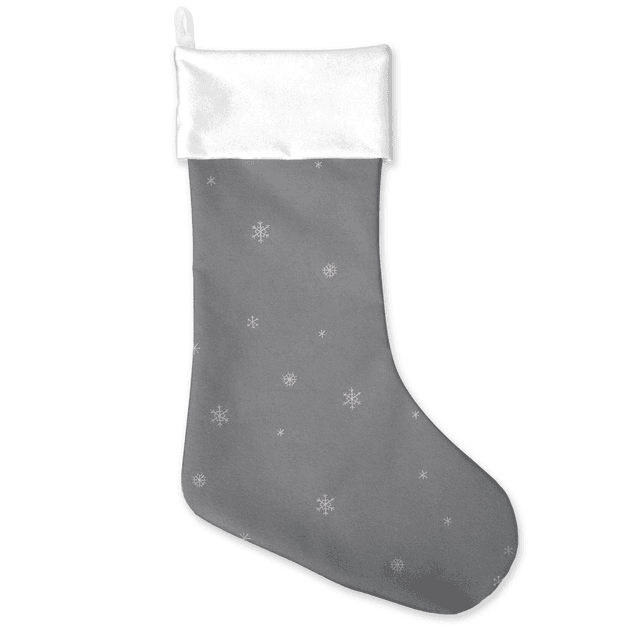 Blue Snowflakes Christmas Stocking on Productcaster.