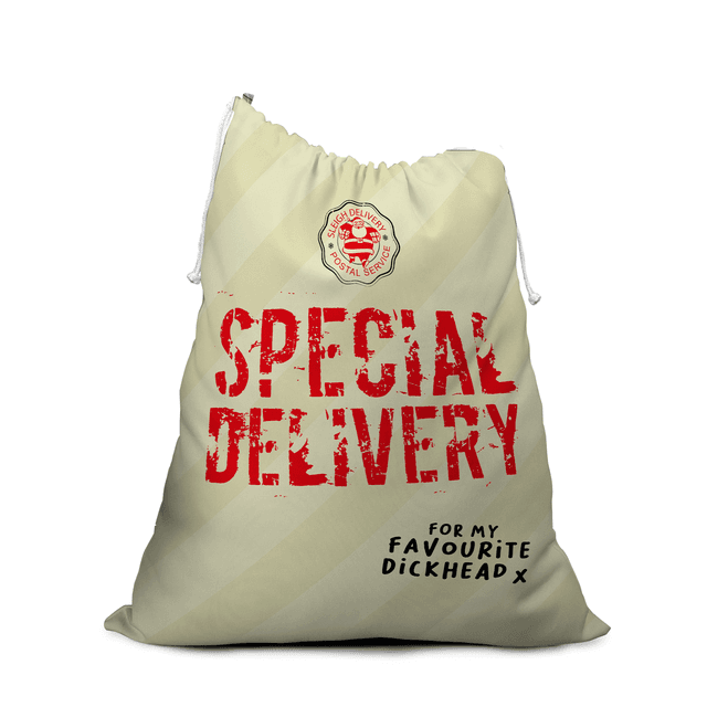 Special Delivery For My Favourite Dickhead Christmas Santa Sack on Productcaster.