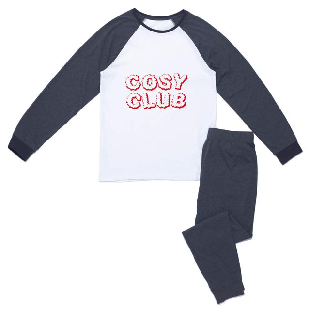 Cosy Club Men's Pyjama Set - Navy White - XXL - Navy White on Productcaster.