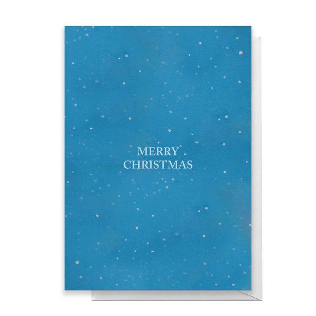 Merry Christmas Snowfall Greetings Card - Giant Card on Productcaster.