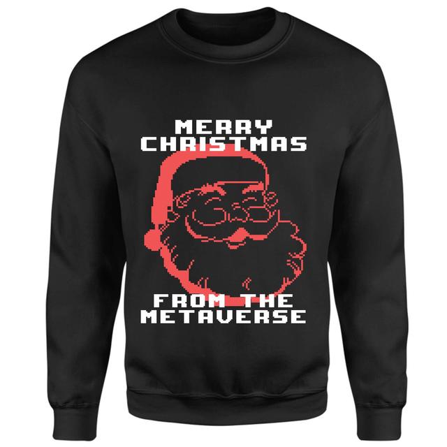 Merry Christmas From The Metaverse Sweatshirt - Black - M - Schwarz on Productcaster.