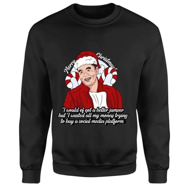 Merry Christmusk Sweatshirt - Black - XL - Schwarz on Productcaster.